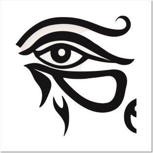 Eye of Horus Terracotta Shadow Silhouette Anime Style Collection No. 230 Posters and Art